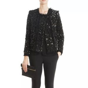 NWT ISABEL MARANT Tweed Sequins Black Jacket  38